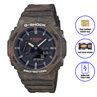 Đồng hồ casio nam dây nhựa gshock ga-2100fr-5a chính hãng
