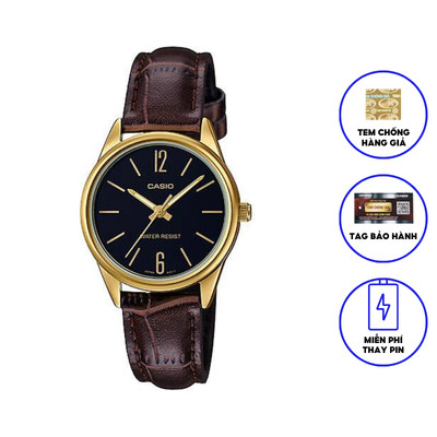 Đồng Hồ Nữ Casio Dây Da LTP-V005GL-1BUDF Chính Hãng