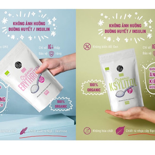 Đường ăn kiêng Erythritol, Xylitol  hữu cơ 400gr Diet Food