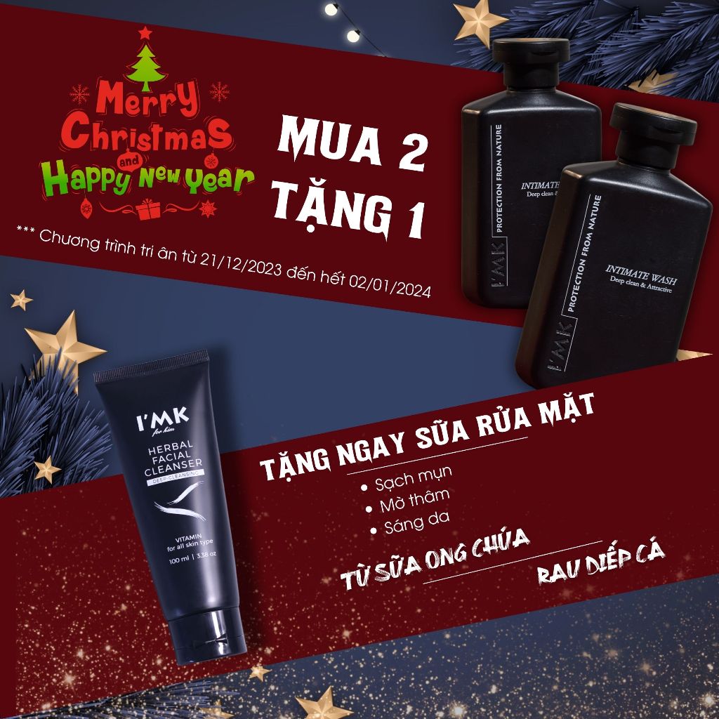 2 Chai Tinh Chất Vệ Sinh Nam Cao Cấp Chính Hãng I'MK