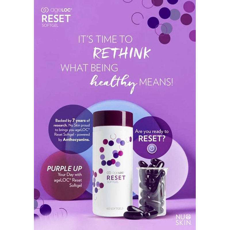 Thực phẩm bảo vệ sức khoẻ Reset Nuskin phòng ngừa bệnh lý do rối loạn chuyển hoá