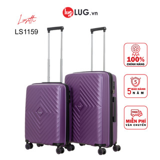 Combo 2 Vali Kéo LUG Lusetti LS1159 , Nhựa PP Chống Bể Vỡ, Khóa TSA An Ninh Quốc Tế