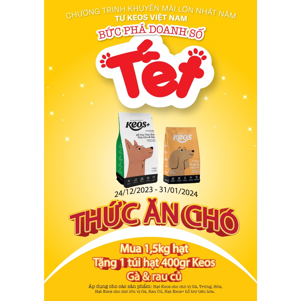 [MUA 1 TẶNG 1] 1.5KG Thức Ăn Hạt Khô Ganador , Đồ Ăn Cho Chó Con, Chó Lớn , FIB'S , KEOS DOG ADULT BEEF AND VEGETABLE