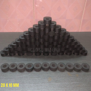 Combo 10 long đền cao su phi 20 ; 30 ; 40 dày 10