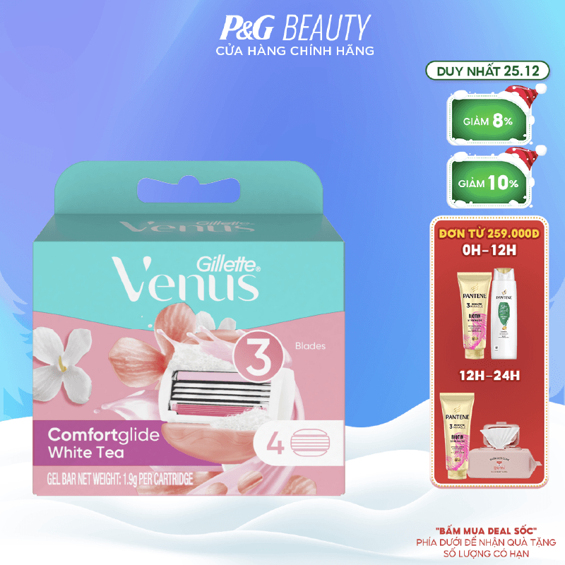 Bộ 4 Lưỡi Dao Gillette Venus 3