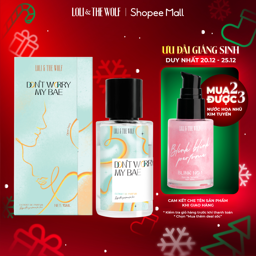 Nước Hoa Loli & The Wolf Don't Worry My Bae Thơm Lâu Chính Hãng 10ML, 50ML