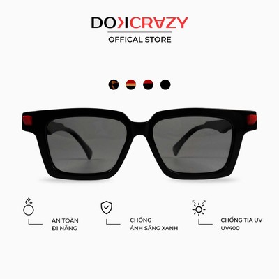 Kính mát thời trang DOKCRAZY IVYY Streetwear Hot Trend, Nhựa sinh học cao cấp, Unisex, chống UV400