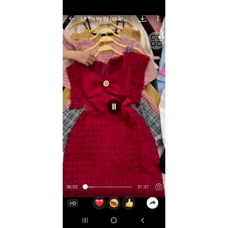 đầm thiết kế chọn live