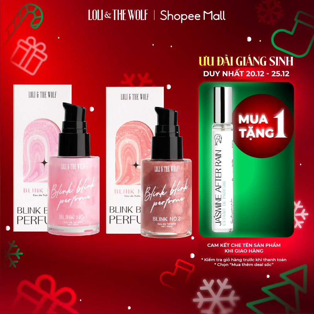 Gel Nhũ Kim Tuyến Loli & The Wolf Lấp Lánh Hương Nước Hoa 30ml - Blink Blink Perfume No.1 Nhũ Đỏ