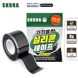  Băng dính silicone Skora siêu dính băng keo silicone tự dính sửa chữa ống nước đấu nối cách điện mối hở chống nước 