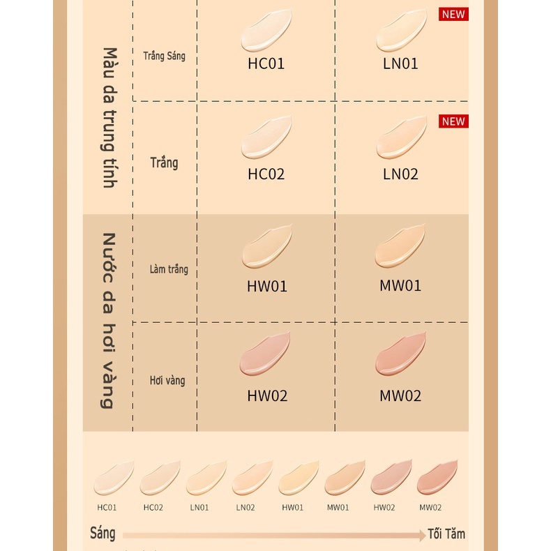 Kem nền ZEESEA dạng lỏng che khuyết điểm kiềm dầu hiệu quả lâu trôi