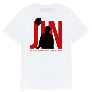 JIN TEE - Áo thun BTS unisex oversize 2 màu đen/trắng