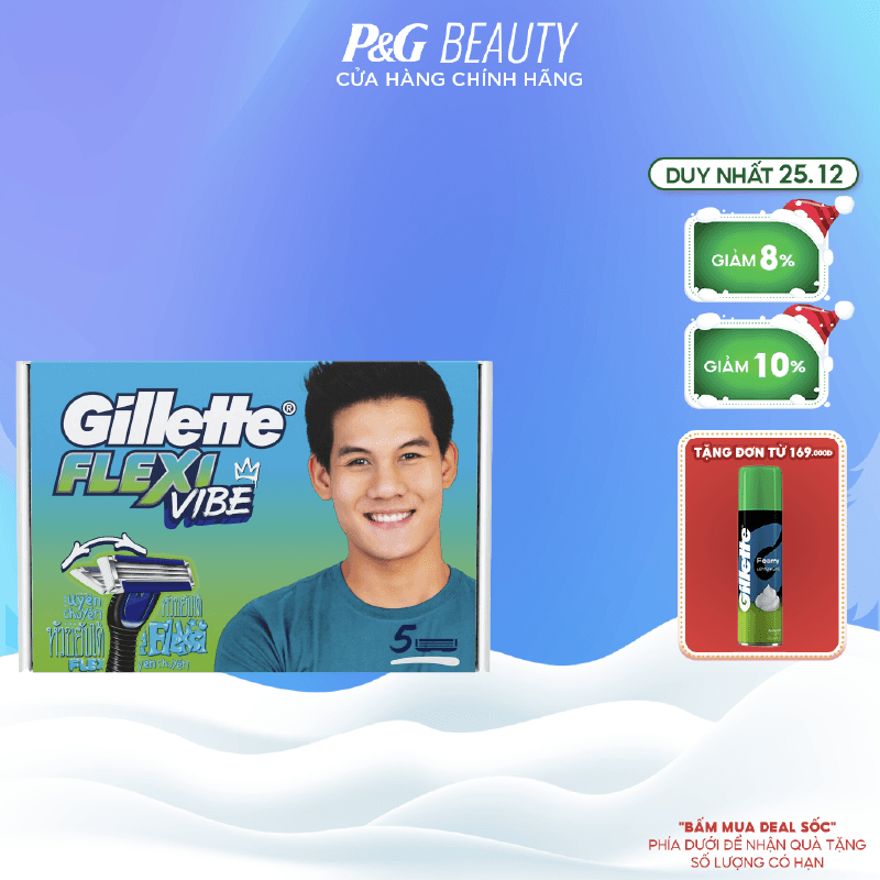 Hộp 5 Đầu Dao Cạo Thay Thế GILLETTE Flexi Vibe