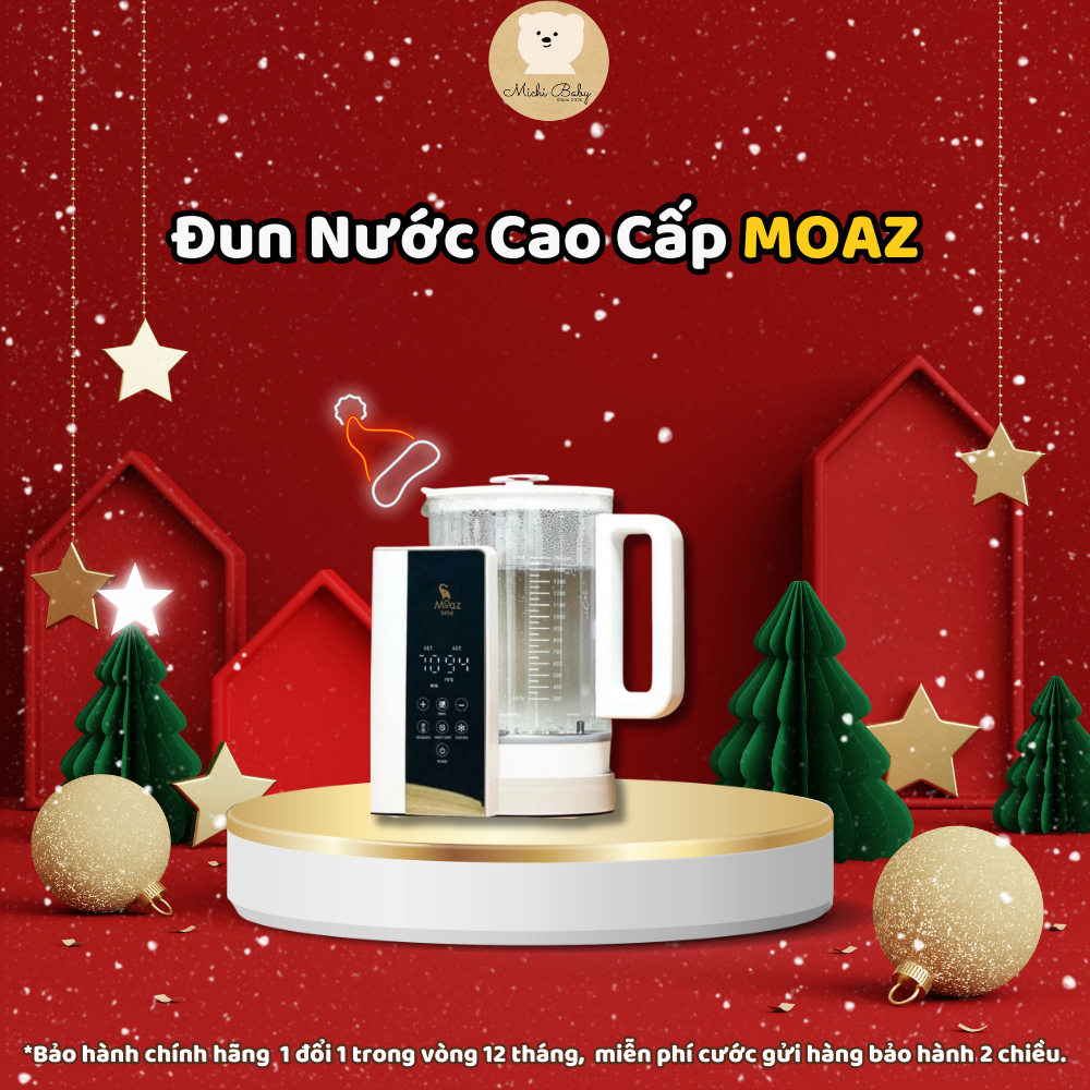 Bình Đun Nước Pha Sữa Cao Cấp Moaz Bebe MB043 - dung tích 1.5L, công suất 1200W, bảo hành 12 tháng - Michi Baby MC291