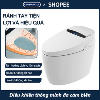 Bồn cầu thông minh toilet toa lét bệ xí bồn tiêu bồn cầu xịt nước tự động xịt rửa đa chức năng FU517*