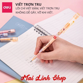 Bút chì khúc Deli kèm đầu tẩy