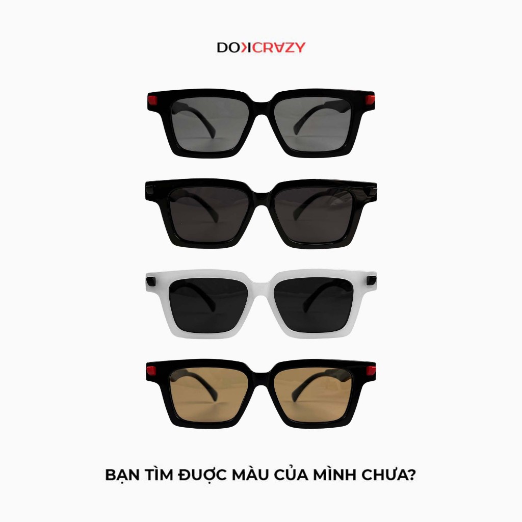 Kính mát thời trang DOKCRAZY IVYY streetwear Hot Trend độc đáo chất liệu nhựa sinh học cao cấp, unisex, chống UV400