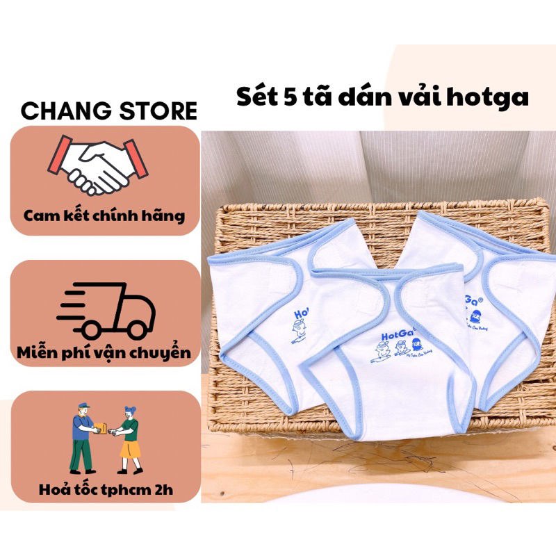 Set 5 Tã Dán Vải, Quần Mặc Bỉm Cao Cấp HotGa