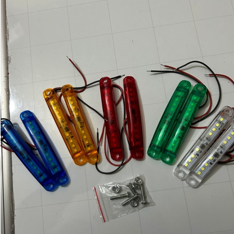 Combo 5 Đèn led nháy con sâu, đèn led chớp nháy dùng cho ô tô, xe tải, máy công trình điện 24v