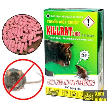 Thuốc diệt chuột Killrat gói 40gr