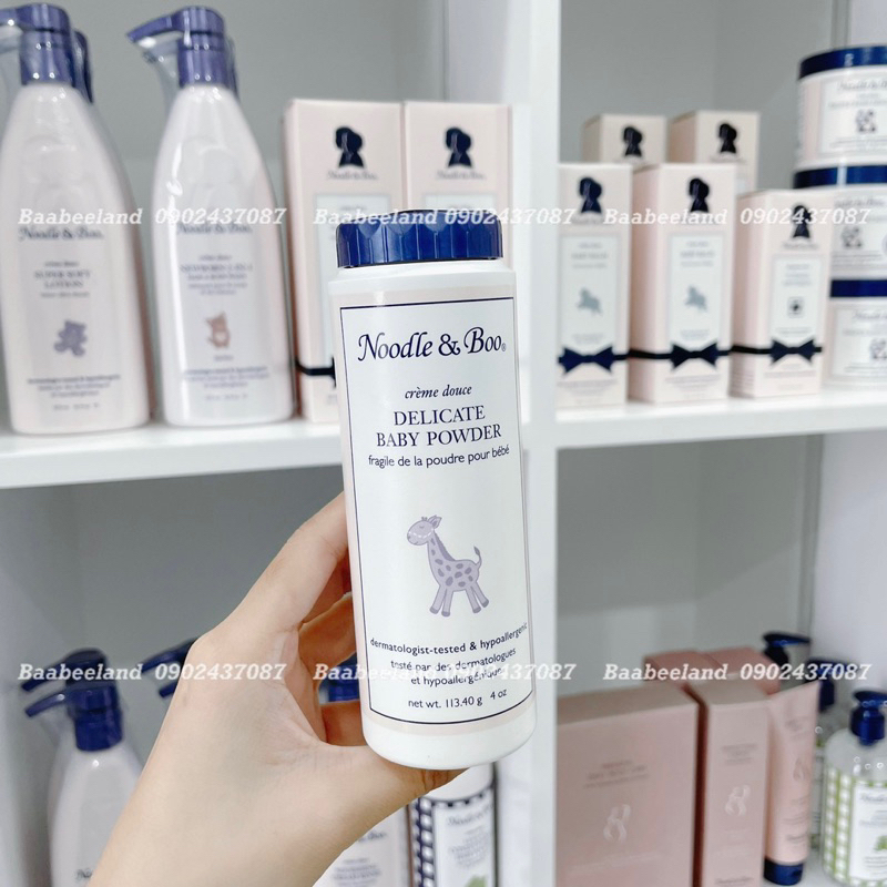 Phấn rôm dịu nhẹ Noodle Boo Delicate Baby Powder cho bé - BAABEELAND