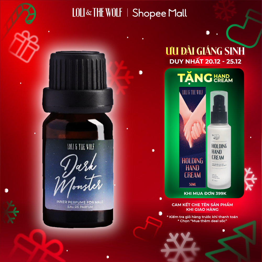 Nước Hoa Vùng Kín Nam Loli & The Wolf Dark Monster Nam Tính Lôi Cuốn Thơm Lâu Chai 10ml