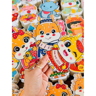  Combo 100 50 Bao Lì Xì 2024 Chibi Loại Dày Phản Quang Tết Mèo chi pi chipi Cực Cute 