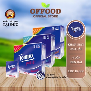 [LỐC 18 GÓI] Khăn Giấy Bỏ Túi Cao Cấp Tempo Petit - Thương Hiệu Đức
