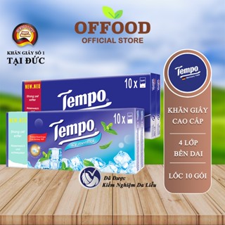 [LỐC 10 GÓI] Khăn giấy bỏ túi cao cấp Tempo Regular - 4 Lớp Bền Dai - Thương hiệu Đức