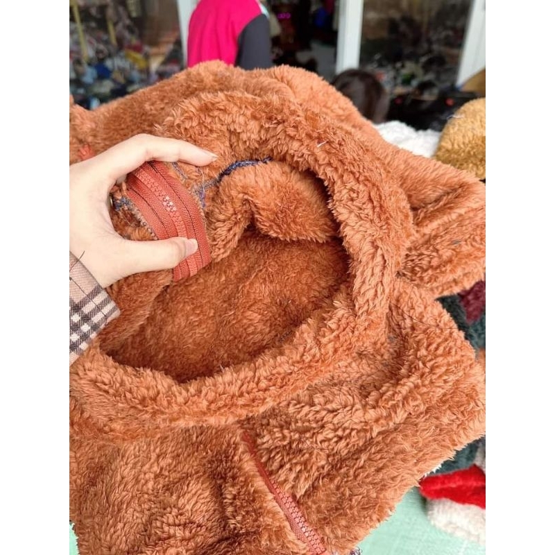 Áo Khoác lông Cho Bé Trai Bé Gái 6-18kg