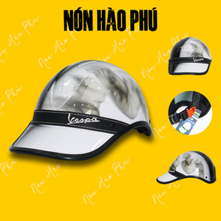   TẶNG KÍNH CHỐNG BỤI   VIP MÀU HIẾM  Mũ bảo hiểm nam nữ nửa đầu VESPA KHÓI NHÚNG có lỗ thông gió | HÀO PHÚ NHP 
