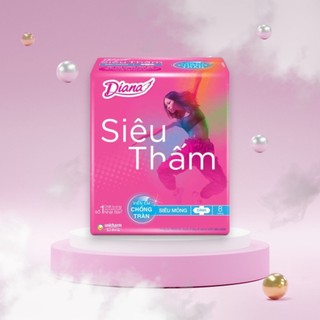 Băng vệ sinh Diana siêu thấm siêu mỏng cánh 8 miếng/gói
