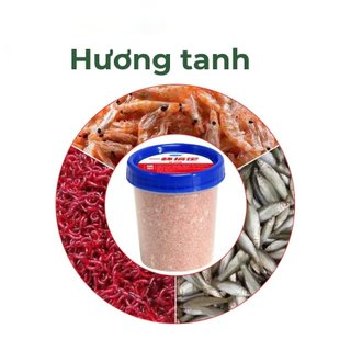 Mồi câu cá dạng bột chuyên cá trắm, chép, rô phi....