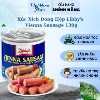 Lẻ 1 lon xúc xích đóng hộp libby's vienna sausage 130g mỹ