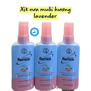 Xịt Chống Muỗi REMOS Hỗ Trợ Xua Muỗi Hưong Lavender Chai 50Ml