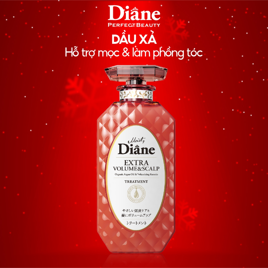 Dầu xả Hỗ Trợ Mọc Tóc và Làm Phồng Tóc Moist Diane Extra Volume & Scalp 450ml