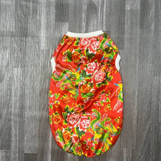 [HOẢ TỐC]Áo Ba Lỗ hoạ tiết Khăn trải bàn vải Nhung dành cho Chó và Mèo từ 800g đến 18 kg