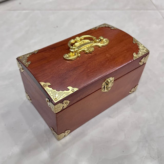 Hộp gỗ đựng trang sức gỗ hương cao cấp , 4 cạnh bọc đồng , hộp đựng nữ trang