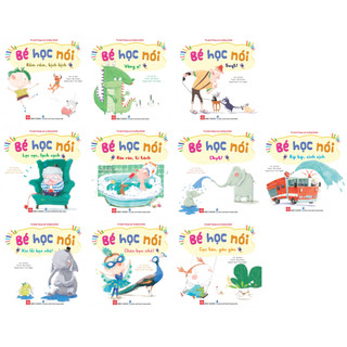 Sách - tủ sách cùng con trưởng thành - bé học nói - bộ 10 tập, bộ 5 tập