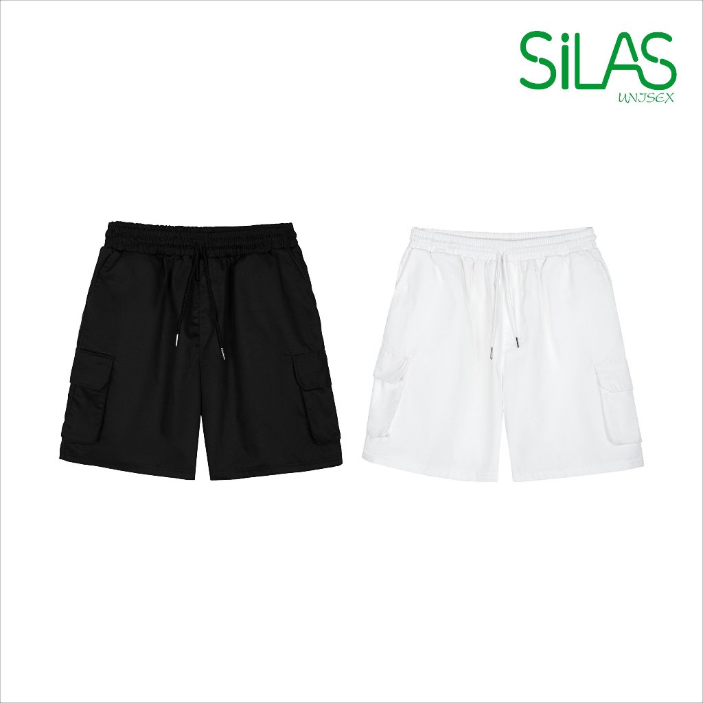 Quần Short Suông SiLas TÚI HỘP SL1 Unisex Chất Kaki Form Đứng