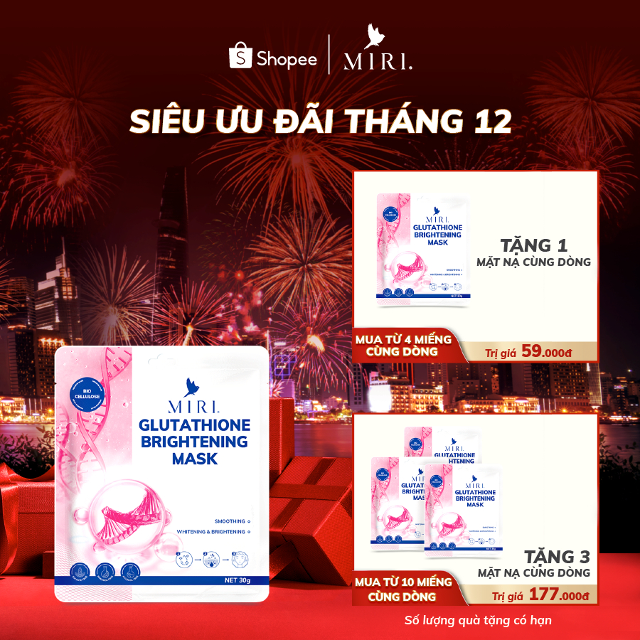 Mặt Nạ Giúp Dưỡng Trắng Da - Glutathione Brightening Mask MIRI (30gr)