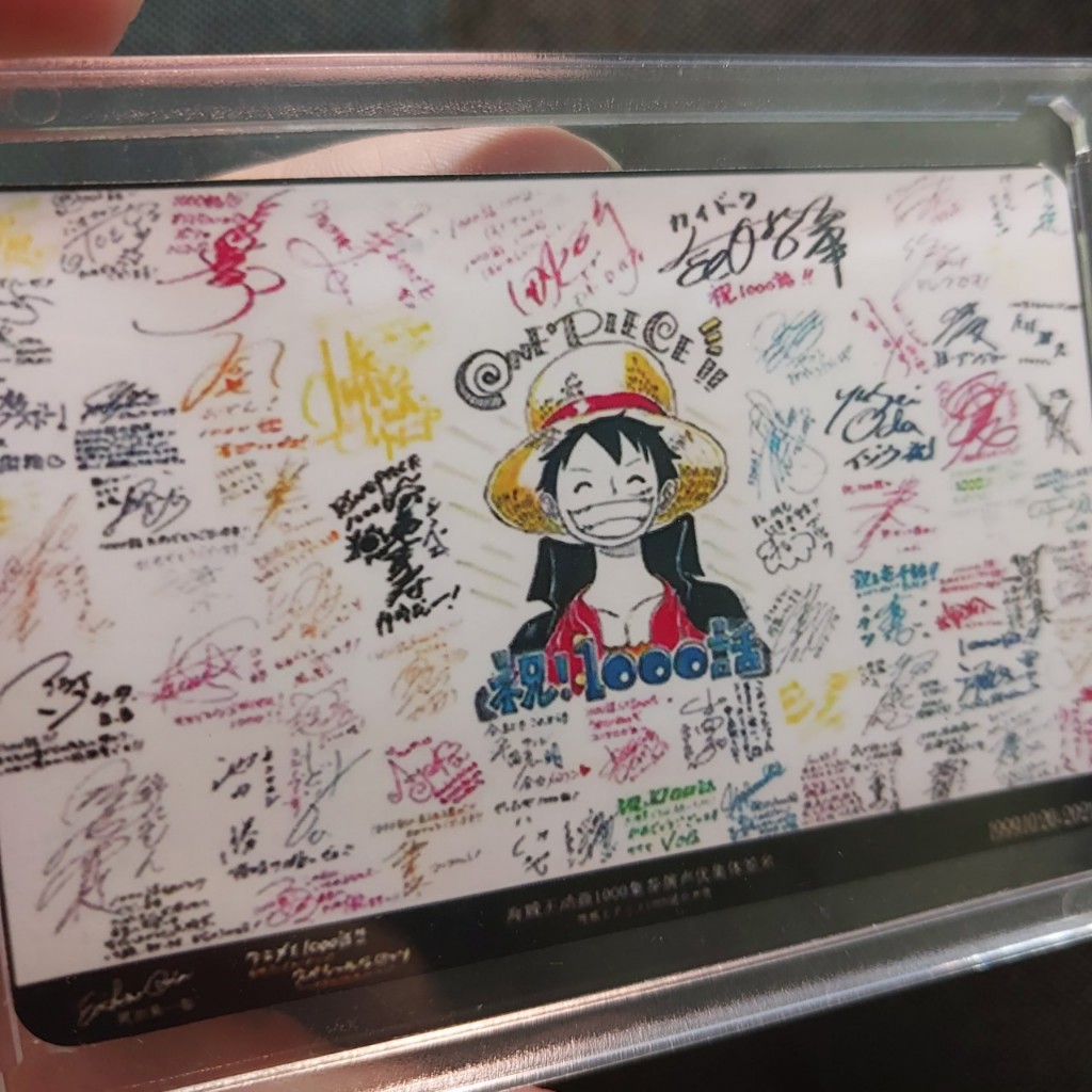 Thẻ Luffy trong One Piece signed 2098 1-46