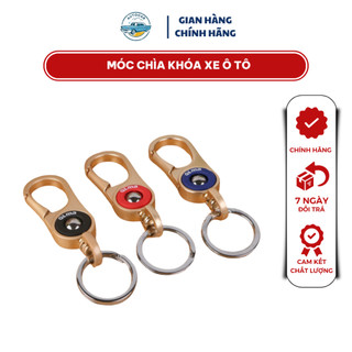 Móc treo chìa khóa xe hơi, móc treo chìa khóa hợp kim mạ vàng cao cấp