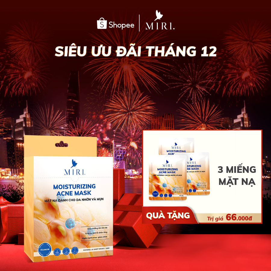 Mặt Nạ Dành Cho Da Nhờn Và Mụn - Moisturizing Acne Mask MIRI