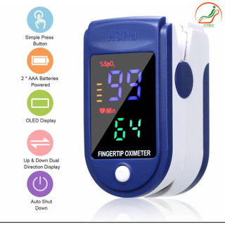 Máy đo nồng độ oxy trong máu và nhịp tim máy đo Spo2 Pulse Oximeter funiko kẹp ngón tay