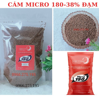 Cám cá micro 180 38% đạm cho các loại cá cảnh