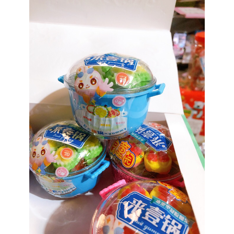 Hộp 12 lọ kẹo dẻo hambeger hình nồi cơm điện 2 ngăn