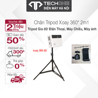 [XOAY 360 - ĐỘ CHỊU LỰC 25KG] Chân tripod máy chiếu xoay 360 độ - Tripod giá đỡ máy chiếu điện thoại - Cao Dài 2.1m