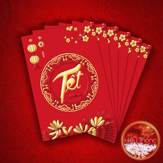 ( SHIP HOA TOC) COMBO 2 TAP Lì xì Tết đỏ /vang bé 2025 ( 8*11.5cm)