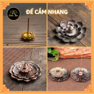 Đế cắm nhang vòng đặt hương cây dùng thắp hương để lư trầm phụ kiện thác khói trầm hương